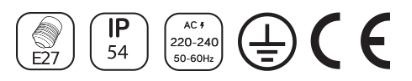 Flat Top Glass Plastic Murus Lampadis HR60772