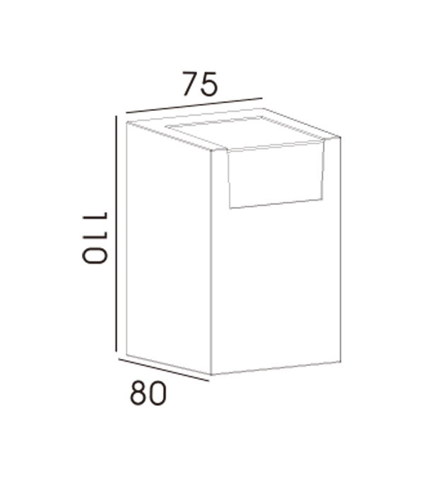75 Quadratus Decorative Transparens unus-modo Murus Lampas HR60231 75 Quadratus Decorative Transparens unus-modo Murus Lampas HR60231