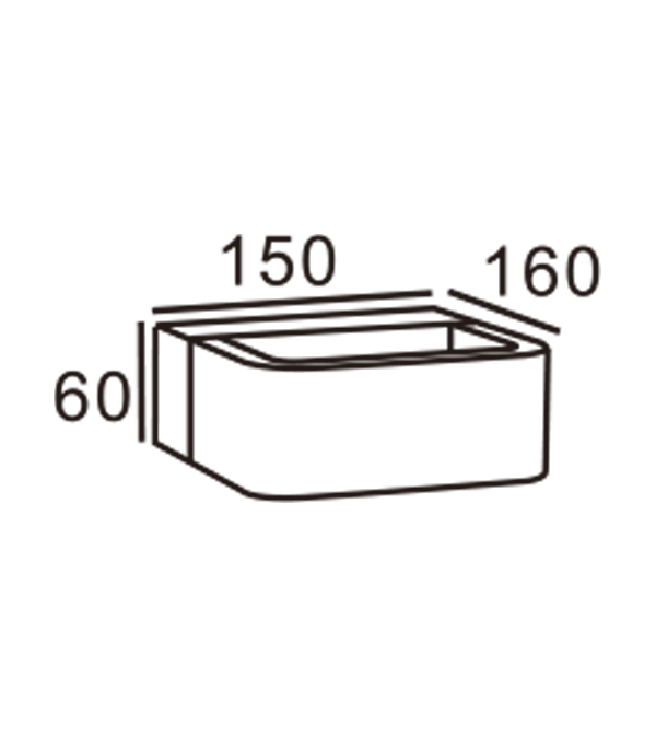 CL Rounded anguli Wall lux HR60071  CL Rounded anguli Wall lux HR60071