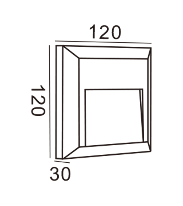 Lacus Wall lux-Rectangle HR2031 Lacus Wall lux-Rectangle HR2031