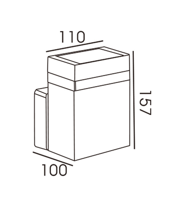 110 Rectangularis Verberibus Singulus Caput Singulus Wall HR60173 110 Rectangularis Verberibus Singulus Caput Singulus Wall HR60173
