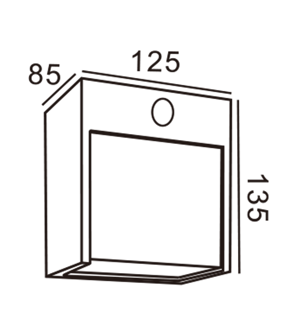 125 Square Induction Wall lux HR60421S 125 Square Induction Wall lux HR60421S