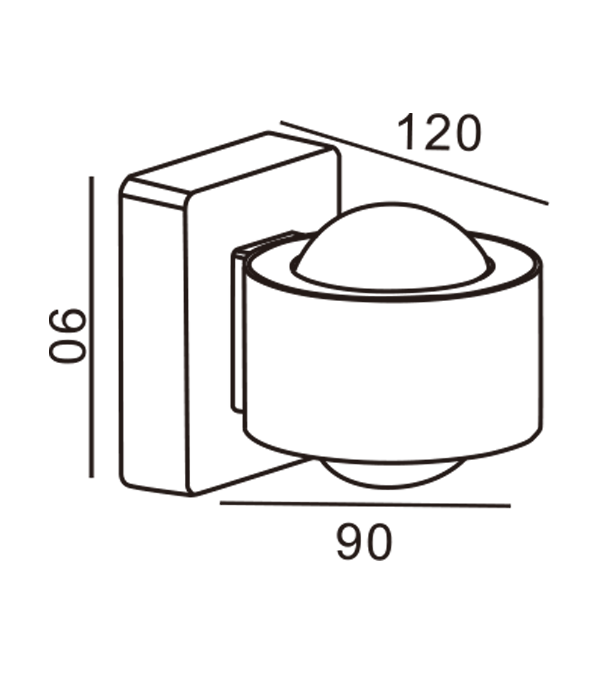 Lucerna Duplex Caput Imprimis Effectum Lucerna Muri Circularis Lucerna HR60471 Lucerna Duplex Caput Imprimis Effectum Lucerna Muri Circularis Lucerna HR60471