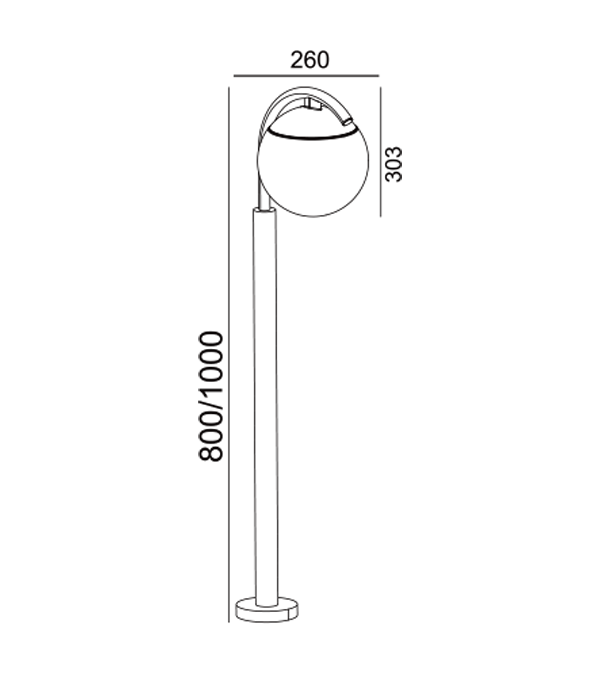Psittacus Round Glass Garden Light HR60691-800 Psittacus Round Glass Garden Light HR60691-800