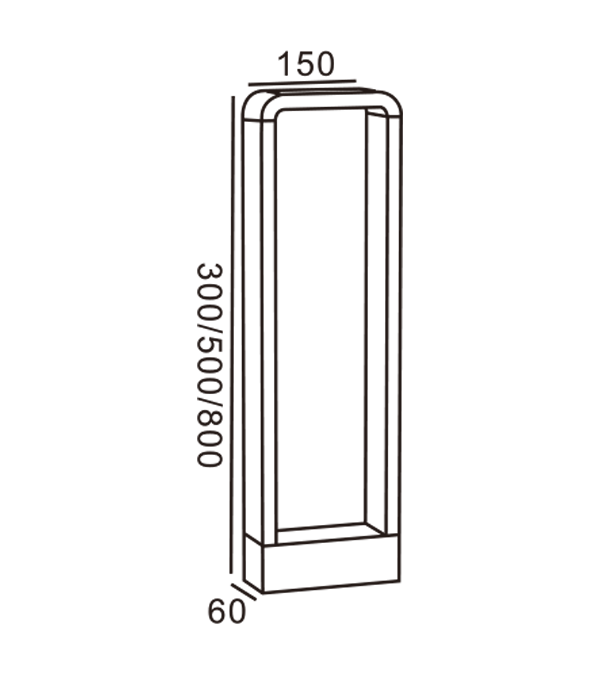Luminarum Horti HR60071-800 anguli rotundi Luminarum Horti HR60071-800 anguli rotundi