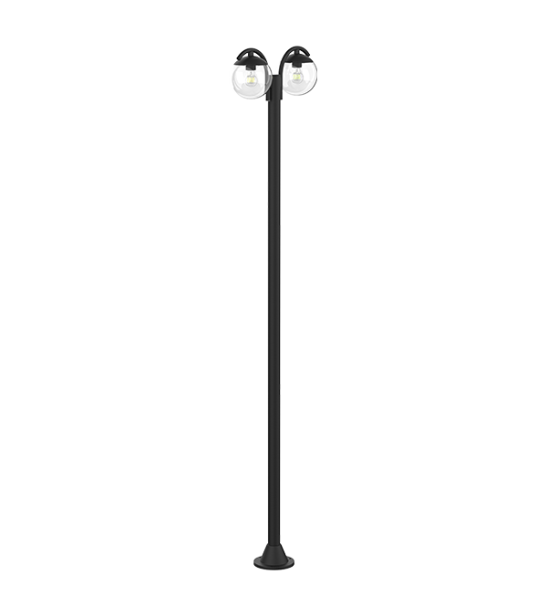 Double Head Round Glass Garden Light HR60693 Double Head Round Glass Garden Light HR60693